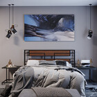 Cabeceira De Cama Moderna Estilo Industrial Simetri 160x115 C