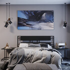 Cabeceira De Cama Moderna Estilo Industrial Simetri 220x115 S