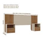 Cabeceira De Cama Queen Lucius Buriti Off White