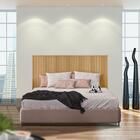 Cabeceira De Cama Queen Ripada 162cm Carvalho Sândalo Shop Jm
