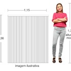 Cabeceira de Cama Ripada Solteiro  – Cor Freijó