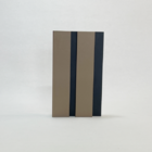 Cabeceira de Cama Ripada Solteiro  – Cor Sépia Fendi com Preto