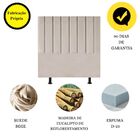 Cabeceira De Cama Solteiro Box 100 Cm Karla Suede Bege