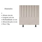 Cabeceira De Cama Solteiro Box 100 Cm Karla Suede Rosa