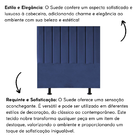 Cabeceira De Cama Solteiro Box 100 Cm Maisa Suede Azul Marinho