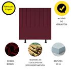 Cabeceira De Cama Solteiro Box 100 Cm Maisa Suede Bordô