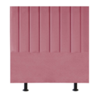 Cabeceira De Cama Solteiro Box 100 Cm Maisa Suede Rosa