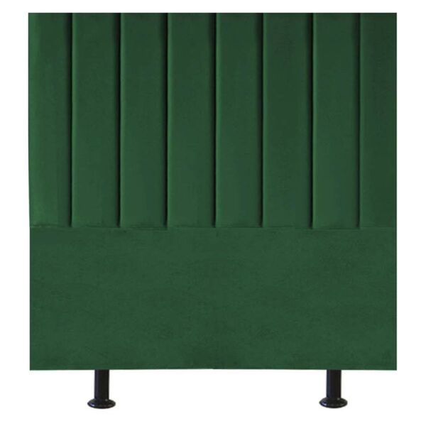 Cabeceira De Cama Solteiro Box 90 Cm Karla Carla Suede Verde
