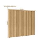 Cabeceira De Camas Box Casal Ripada 141cm Carvalho Pipa 1.4 L