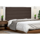 Cabeceira De Casal 140 Cm Italy Veludo Marrom - Nexta Casa