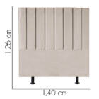 Cabeceira De Casal Carla 140cm Bege