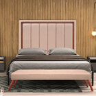 Cabeceira De Casal Com Espuma D-20 140 Cm Wood Bege