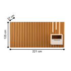 Cabeceira De Casal Com Mesa E Kit Led Quioto Nature Pérola