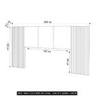 Cabeceira De Casal Dubai Zen Nature Brisa/linho Bege - Vila R