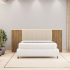 Cabeceira De Casal Dubai Zen Nature Brisa/linho Bege - Vila R