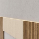 Cabeceira De Casal Dubai Zen Nature Brisa/linho Bege - Vila R