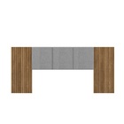 Cabeceira De Casal Dubai Zen Nature Brisa/linho Cinza - Vila