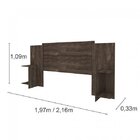 Cabeceira De Casal Extensível Com Mesa De Cabeceira Indianópo