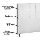 Cabeceira De Casal King 195cm Bari I02 Corano Branco