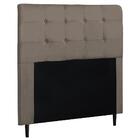 Cabeceira De Casal King 195cm Luna I02 Suede Bege Mpozenato