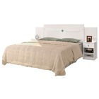 Cabeceira De Casal Lara 1,40 Brilho-cambel - Branco