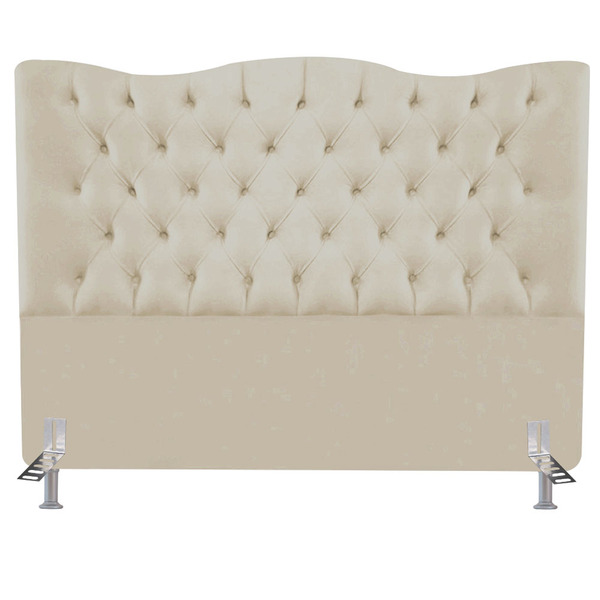 Cabeceira De Casal Para Cama Box Padrão Estofada Capitone 140