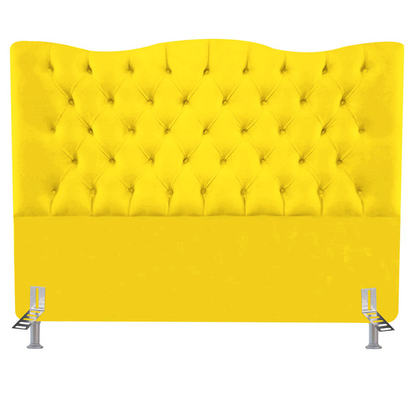 Cabeceira De Casal Para Cama Box Padrão Estofada Capitone 140