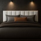 Cabeceira De Couro Legítimo Suspensa Cama Casal Evoa Yescasa