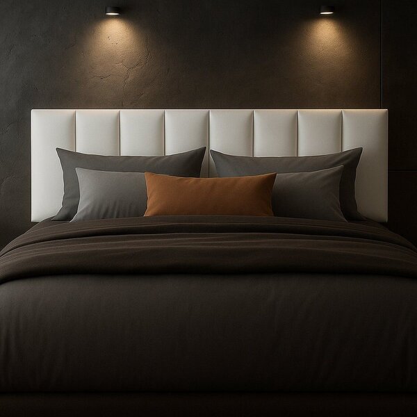 Cabeceira De Couro Legítimo Suspensa Cama Casal Evoa Yescasa