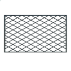 Cabeceira De Ferro Industrial Xis 210x115 King - Preto