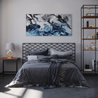 Cabeceira De Ferro Industrial Xis 220x115 Super King - Preto