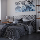 Cabeceira De Ferro Industrial Xis 220x115 Super King - Preto