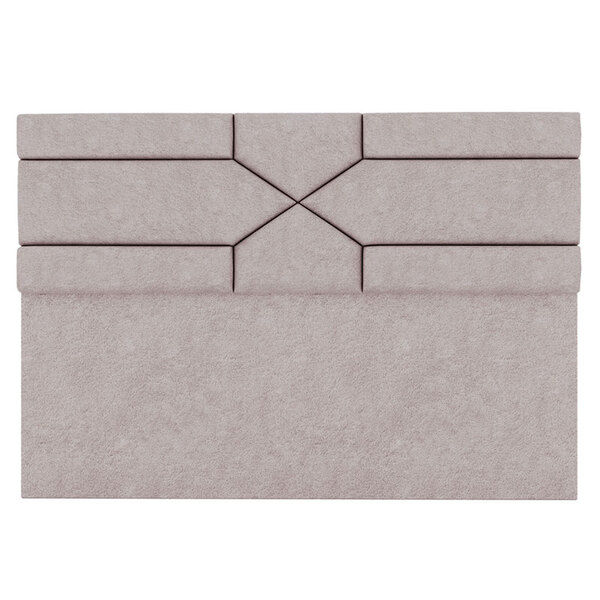 Cabeceira De King 1,95 Veludo Panamá-primatto - Bege