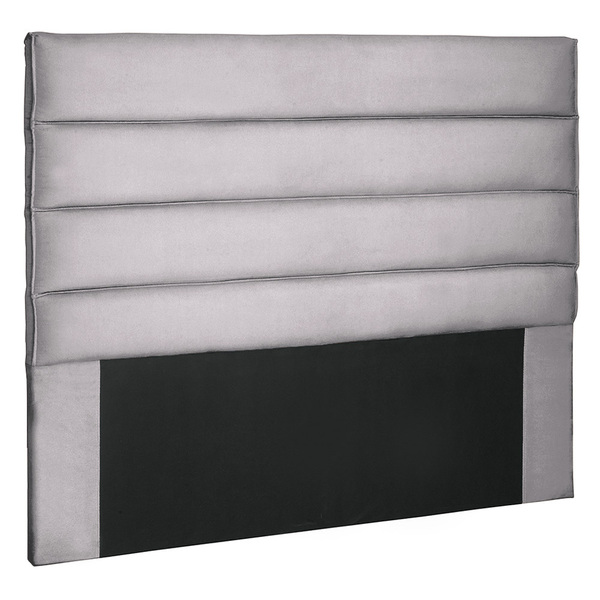 Cabeceira De King 195 Cm Italy Veludo Cinza Claro - Nexta Casa