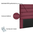 Cabeceira De King 195 Cm Italy Veludo Marsala - Nexta Casa