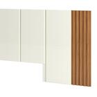 Cabeceira De Madeira Casal 270cm 100% Mdf Tw184 Off White/fre