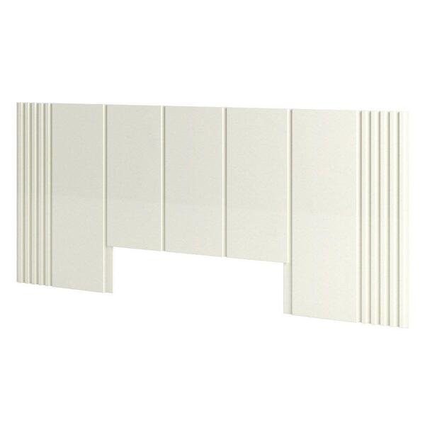 Cabeceira De Madeira Casal 300cm 100% Mdf Tw185 Off White