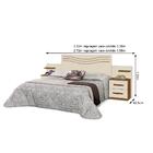 Cabeceira De Madeira Para Box Casal E Queen Com 2 Mesas De Ap