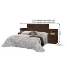 Cabeceira De Madeira Para Box Casal E Queen Com 2 Mesas De Ap