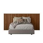 Cabeceira De Madeira Para Cama Box Casal E Queen 241cm Palmei