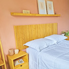 Cabeceira De Madeira Ripada Mauá Casal/queen Natural Selada -