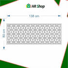 Cabeceira De Parede Casal Mdf Para Cama Box Colmeia Asp Gold