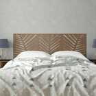 Cabeceira De Parede Casal Mdf Para Cama Box Folhagem Toffee