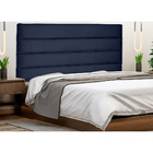 Cabeceira De Solteiro 90 Cm Italy Veludo Azul Marinho - Nexta