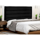 Cabeceira De Solteiro 90 Cm Italy Veludo Preto - Nexta Casa