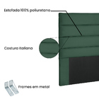Cabeceira De Solteiro 90 Cm Italy Veludo Verde - Nexta Casa