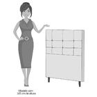 Cabeceira De Solteiro 90cm Bari I02 Corano Branco Mpozenato