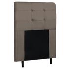 Cabeceira De Solteiro 90cm Luna I02 Suede Bege Mpozenato