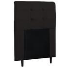 Cabeceira De Solteiro 90cm Luna I02 Suede Marrom Mpozenato