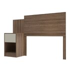 Cabeceira De Solteiro Altesa 1 Gaveta E 1 Nicho Castanho/offw